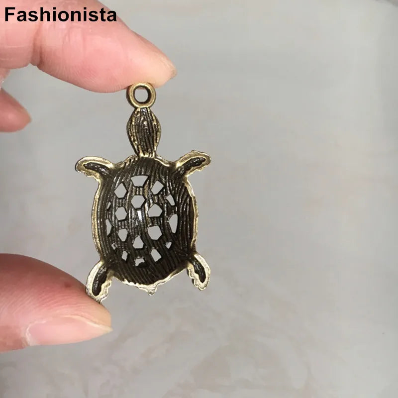 20 pcs Vintage Bronze Tortoise Charm Pendant for Jewelry Making