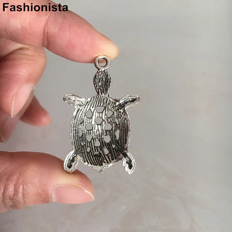 20 pcs Vintage Bronze Tortoise Charm Pendant for Jewelry Making