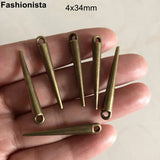 20 pcs Antique Zinc Alloy Long Cone Charms for DIY Earrings Necklace