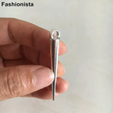 20 pcs Antique Zinc Alloy Long Cone Charms for DIY Earrings Necklace