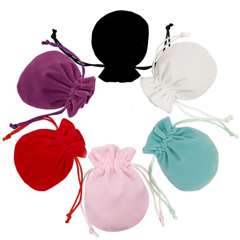 20 pcs Velvet Bags Pouches Jewelry Packing Bags Christmas/Wedding Gift Bags