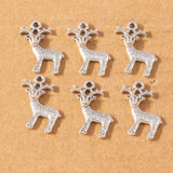 20 pcs Deer Elk Charms for X'mas Jewelry Making