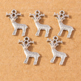 20 pcs Deer Elk Charms for X'mas Jewelry Making