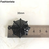 20 pcs Spider Web Charm Pendant 31x35mm Metal Horrible Insect Spider Charms