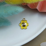 20 pcs Colorful Sunflower Enamel Charms for Jewelry Making