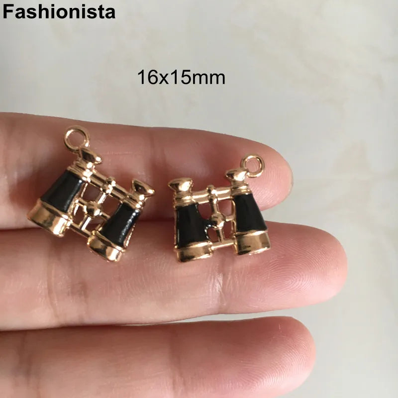 20 Cute Charms for Jewelry Making - Fish Bones, Telescope, Lip, Cactus Charms