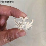 20 pcs Filigree Metal Flowers Charms, Lucky Clouds For Necklace or Crafts DIY