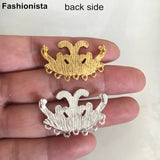 20 pcs Filigree Metal Flowers Charms, Lucky Clouds For Necklace or Crafts DIY