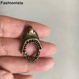 Great Shark Jaw Charm Pendant 18*29mm - Metal Bronze Charms