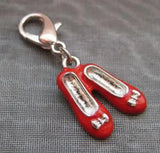 20 pcs Ballet Slipper Shoe Dangle Bead Charm for Bracelets