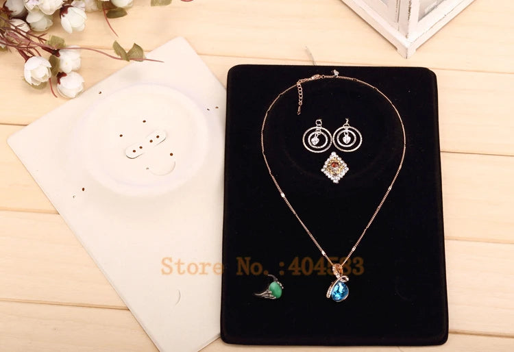 20 pcs Jewelry Set Display Cards with plastic Bag