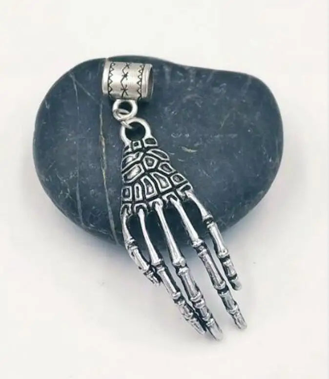 Steampunk Skeleton Hand Beads Charms Pendant For Bracelet Making