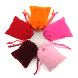 20pcs 7x9cm Velvet Bag Pouch Jewelry Storage Drawstring Gift Bags