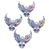 Skull Head Alloy Plated Colorful Pendant Necklace Bar Metal Jewelry