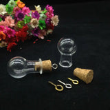 20 Glass Bottles with Cork Stoppers for DIY Jewelry Perfume