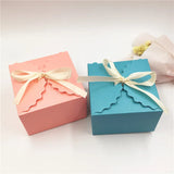 20 pcs Square Box Wedding Candy Biscuit Jewelry Box Customizable