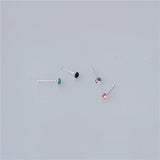 20pc Mixed Colored Crystal Nose Studs 2MM Ball End Pin Bendable Nose Bone Stud