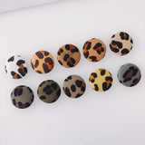 Leopard Cloth Buckle Earrings DIY Jewelry Accessories