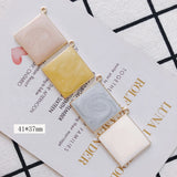 20pcs DIY Square Drop Oil Jewelry Accessories Earrings Material Pendant