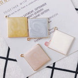 20pcs DIY Square Drop Oil Jewelry Accessories Earrings Material Pendant