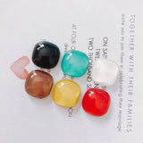20pc Glass Square Cabochon Earrings Supplies for Jewelry Accessories