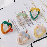 20 Alloy Strawberry Double-Hole Earrings Pendant Accessories