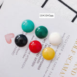 20pcs Round Resin Earrings Jewelry Accessories