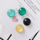 20pc Glass Round Wax Cord Women Jewelry Cabochon Earrings Supplies