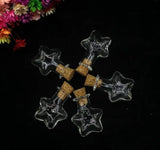 20 Star Glass Bottles w/ Cork Stopper Perfume Essential Oil Wishing Jewelry