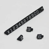Mini Numeral Cubes Assembly Blocks Stick Pop Display Stand Frame