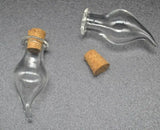 Heart-Shaped Glass Bottles with Corks - DIY Oil and Perfume Accessories
