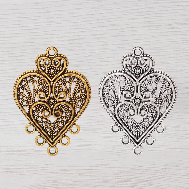 20 Tibetan Silver/Gold Earring Chandelier Connectors Charms Pendant