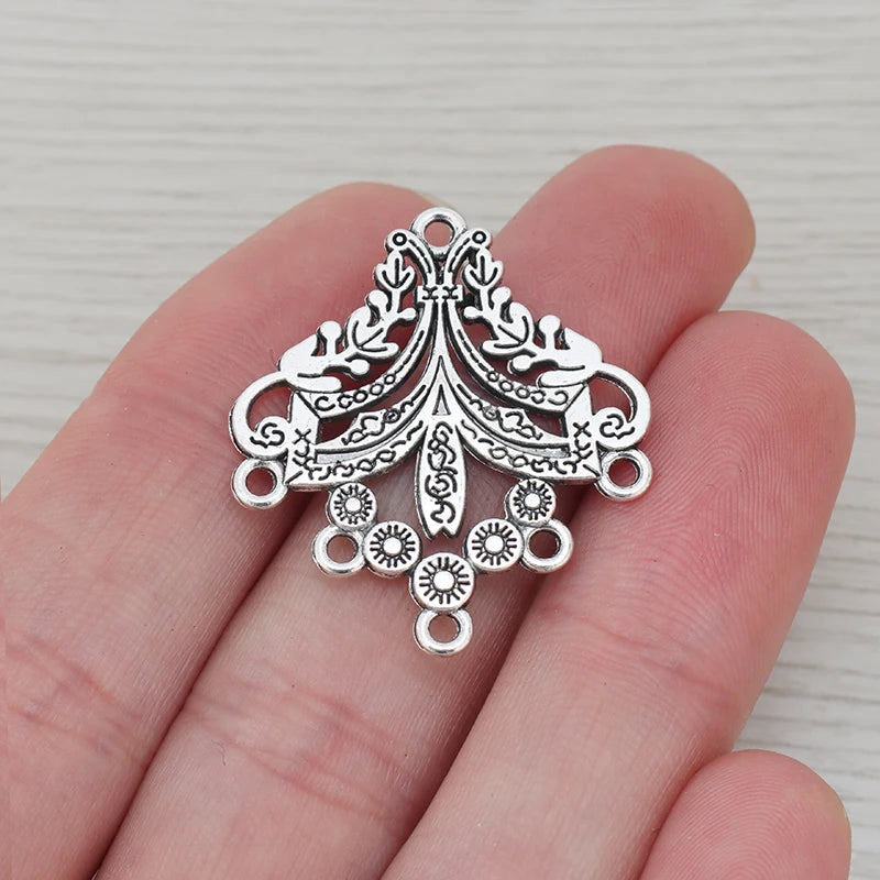 20 Tibetan Silver/Gold Earring Chandelier Connectors Charms Pendant
