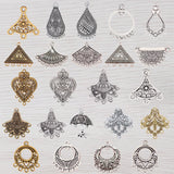 20 Tibetan Silver/Gold Earring Chandelier Connectors Charms Pendant