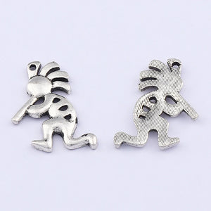 20 Tibetan Silver Kokopelli Charms Pendants DIY Jewellery Making