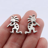 20 Tibetan Silver Kokopelli Charms Pendants DIY Jewellery Making