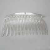 20 x Clear Plastic Hair Clips Side Combs 70X40mm
