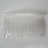 20 x Clear Plastic Hair Clips Side Combs 70X40mm