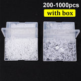 1000pcs Transparent Earring Back Stopper Studs for Jewelry Making
