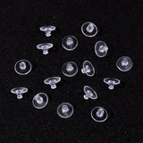 1000pcs Transparent Earring Back Stopper Studs for Jewelry Making