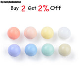 200pcs Round Acrylic Beads 8mm Spacer Beads DIY Jewelry Making