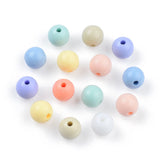 200pcs Round Acrylic Beads 8mm Spacer Beads DIY Jewelry Making