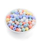 200pcs Round Acrylic Beads 8mm Spacer Beads DIY Jewelry Making