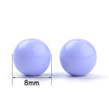 200pcs Round Acrylic Beads 8mm Spacer Beads DIY Jewelry Making