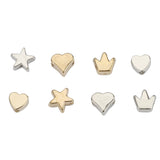 200-400pcs Butterfly CCB Charm Spacer Beads Silver Plated Acrylic Beads