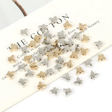 200-400pcs Butterfly CCB Charm Spacer Beads Silver Plated Acrylic Beads