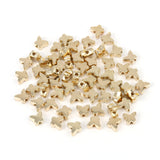 200-400pcs Butterfly CCB Charm Spacer Beads Silver Plated Acrylic Beads