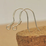 925 Sterling Silver Earring Hooks Clasp Base 17*15MM
