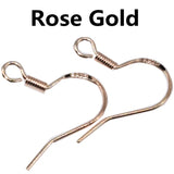 925 Sterling Silver Earring Hooks Clasp Base 17*15MM