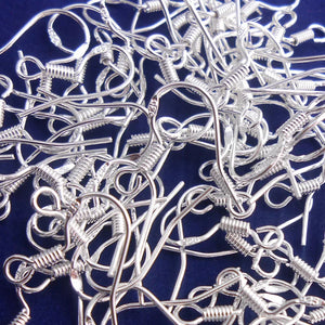 925 Sterling Silver Earring Hooks Clasp Base 17*15MM